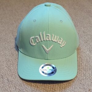 Mens Callaway Performance Pro Golf Hat Mint/White Adjustable